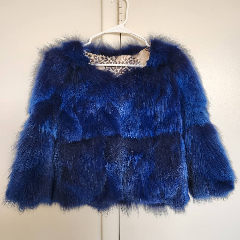 NWT Genuine Fox Fur Short Coat
